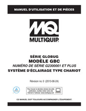 MQ Multiquip GloBug GBC Manuel D'utilisation Et De Pièces