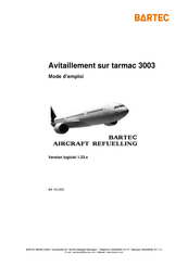 Bartec tarmac 3003 Mode D'emploi