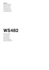 Gaggenau WS 482 Notice D'utilisation