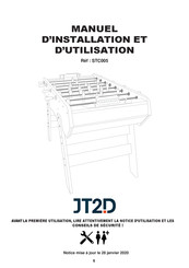 JT2D STC005 Manuel D'installation Et D'utilisation