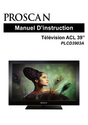 ProScan PLCD3903A Manuel D'instruction