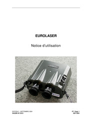 Sagem EUROLASER Notice D'utilisation