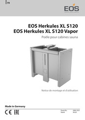 EOS Herkules XL S120 Notice De Montage Et D'utilisation