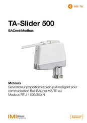 IMI TA TA-Slider 500 Fail-safe Mode D'emploi