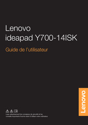 Lenovo ideapad Y700-14ISK Guide De L'utilisateur