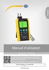 PCE Instruments PCE-VM 5000 Manuel D'utilisation