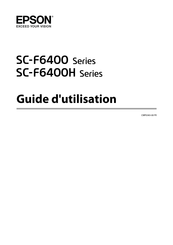 Epson SC-F6400 Serie Guide D'utilisation