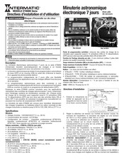Intermatic ET8000 Serie Directives D'installation Et D'utilisation