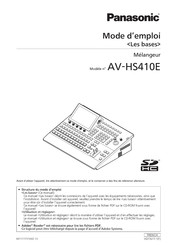 Panasonic AV-HS410E Mode D'emploi