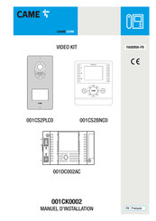 Came 001CS2PLC0 Manuel D'installation