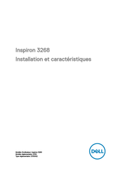 Dell Inspiron 3268 Installation Et Caractéristiques