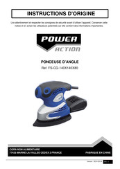 POWER ACTION FS-CG-140X140X80 Instructions D'origine