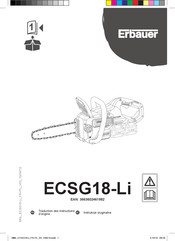 Erbauer ECSG18-Li Traduction Des Instructions D'origine