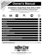 Tripp-Lite SmartOnline Single-Phase 5kVA Manuel De L'utilisateur