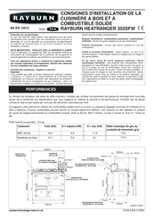 Rayburn HEATRANGER 355SFW Consignes D'installation