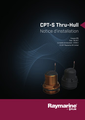 FLIR Raymarine CPT-S Thru-Hull Notice D'installation
