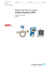 Endress+Hauser Proline Promass Q 500 Manuel De Mise En Service