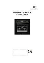 CONTINENTAL EDISON CEFMB 510FSA Instructions D'installation Et D'utilisation