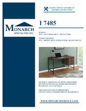 Monarch Specialties I 7485 Instructions D'assemblage