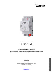 Zennio KLIC-DI v2 Manuel D'utilisation