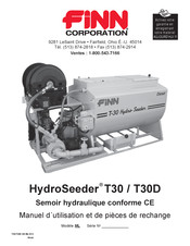 Finn HydroSeeder T30 Manuel D'utilisation
