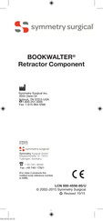 Symmetry Surgical BOOKWALTER Retractor Component Manuel D'instructions