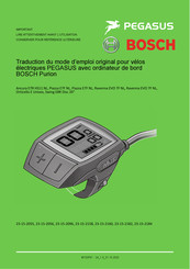 Bosch PEGASUS 23-15-2055 Mode D'emploi