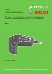 Bosch PEGASUS 23-15-2072 Mode D'emploi