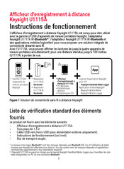 Keysight U1115A Instructions De Fonctionnement