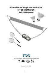 JT2D SETBADM00 Manuel De Montage Et D'utilisation