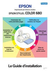 Epson STYLUS COLOR 680 Guide D'installation
