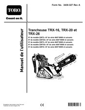 Toro TRX-20 Manuel De L'utilisateur