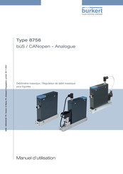 Burkert 8756 Manuel D'utilisation