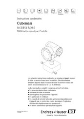 Endress+Hauser Cubemass Instructions Condensées