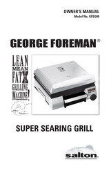 George Foreman GFSG80 Manuel Du Propriétaire