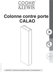 Cooke & Lewis CALAO 69 05 00 Mode D'emploi