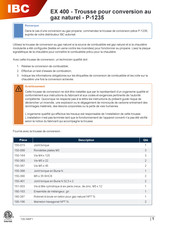 IBC P-1235 Instructions De Montage