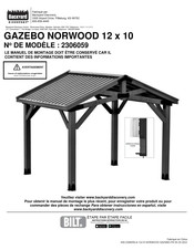 Backyard Discovery GAZEBO NORWOOD 12 x 10 Manuel De Montage