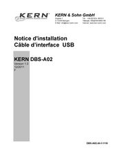 KERN DBS-A02 Notice D'installation