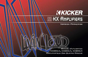 Kicker KX350.4 Manuel D'utilisation