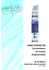 JUMO dTRANS T02 Notice De Mise En Service