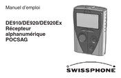 SwissPhone POCSAG DE910 Manuel D'emploi