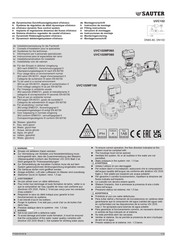 sauter UVC102MF065 Instructions De Montage