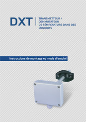 Sentera Controls DXT-F Instructions De Montage Et Mode D'emploi