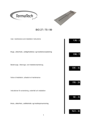 TermaTech BIO 27 Notice D'installation, D'utilisation Et De Maintenance