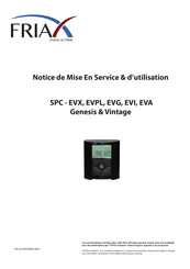 Friax SPC-EVPL Notice De Mise En Service Et D'utilisation