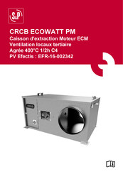 S&P CRCB ECOWATT PM Serie Manuel D'instructions