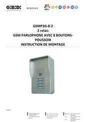 GI.BI.DI. GSMP3G-8-2 Instructions De Montage