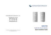 Grandstream Networks GDS3705 Guide D'installation Rapide
