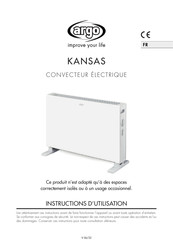 Argo KANSAS Instructions D'utilisation